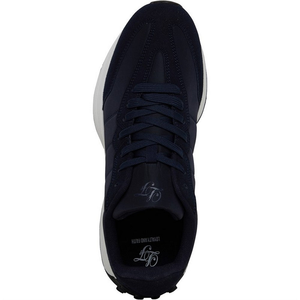 Navy - Side - Loyalty & Faith Mens Moray Trainers