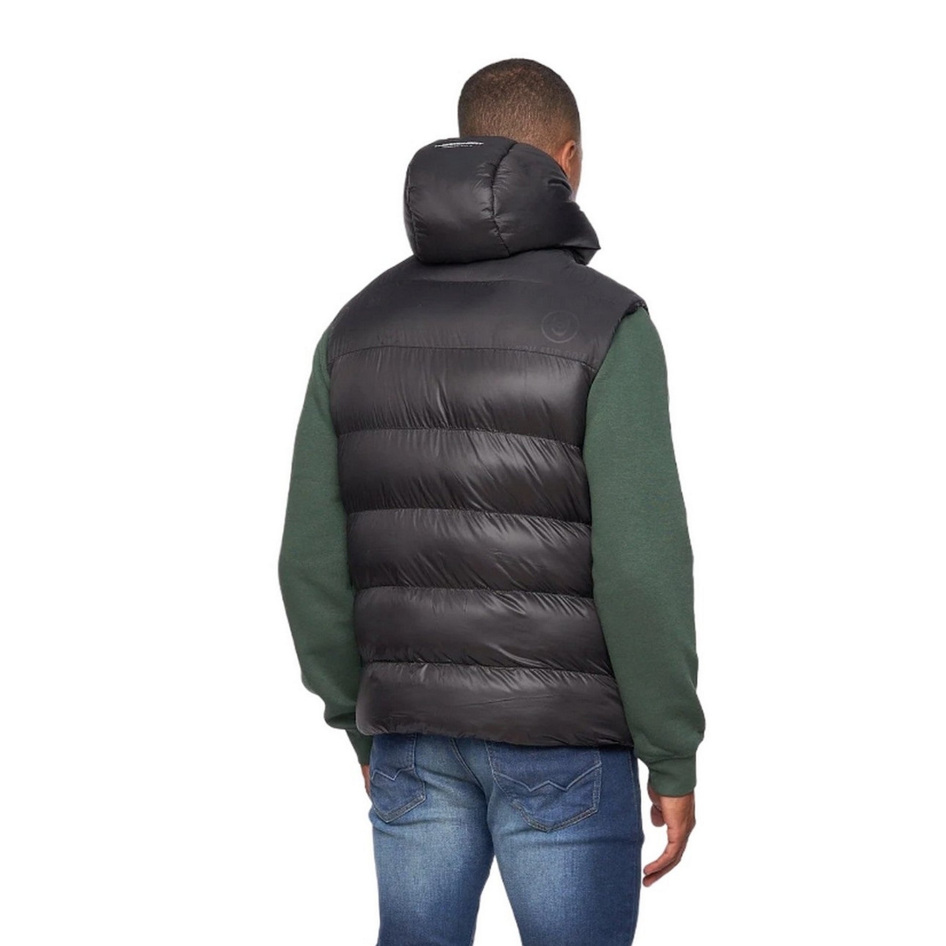 Black - Back - Duck and Cover Mens Raymax Gilet