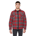 Red - Front - Duck and Cover Mens Willington Checked Overshirt