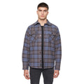 Blue - Front - Duck and Cover Mens Willington Checked Overshirt