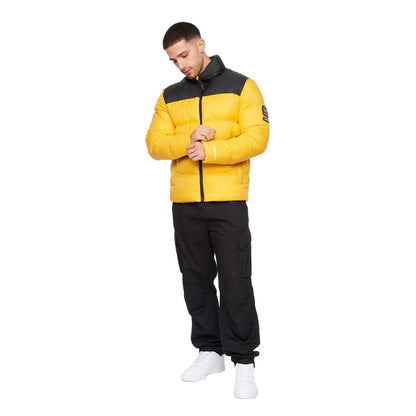 Yellow-Black - Side - Crosshatch Mens Demerley Jacket