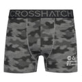 Grey Marl-Black - Lifestyle - Crosshatch Mens Buzzard Boxer Shorts (Pack of 5)