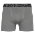 Grey Marl-Black - Close up - Crosshatch Mens Buzzard Boxer Shorts (Pack of 5)
