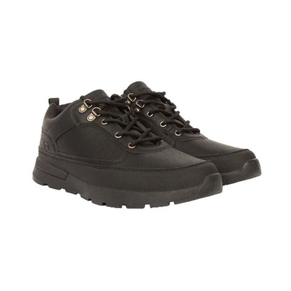 Black - Front - Crosshatch Mens Banbury Leather Boots