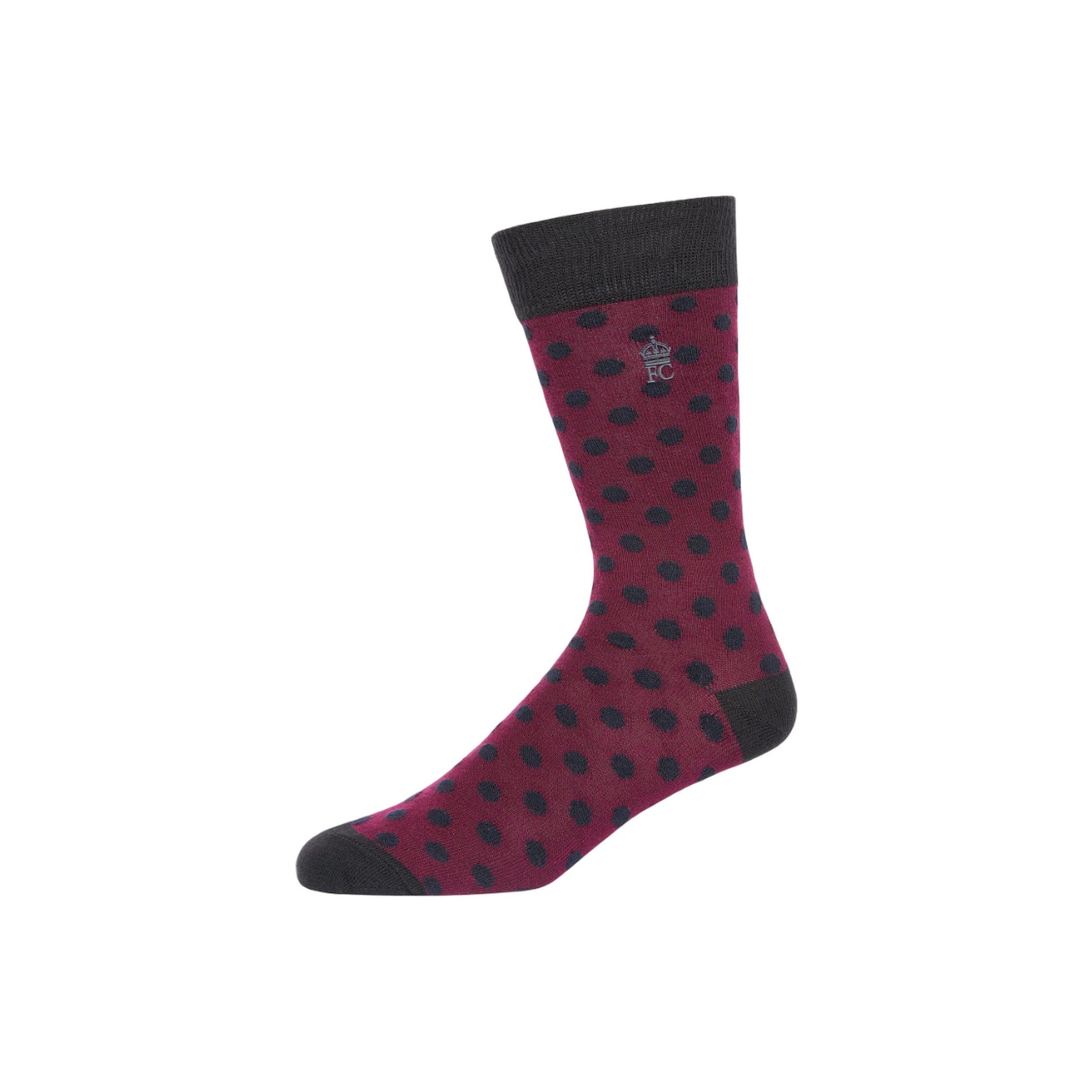 Marine-Chateaux Grey - Back - French Connection Unisex Adult Dotted Socks (Pack of 3)