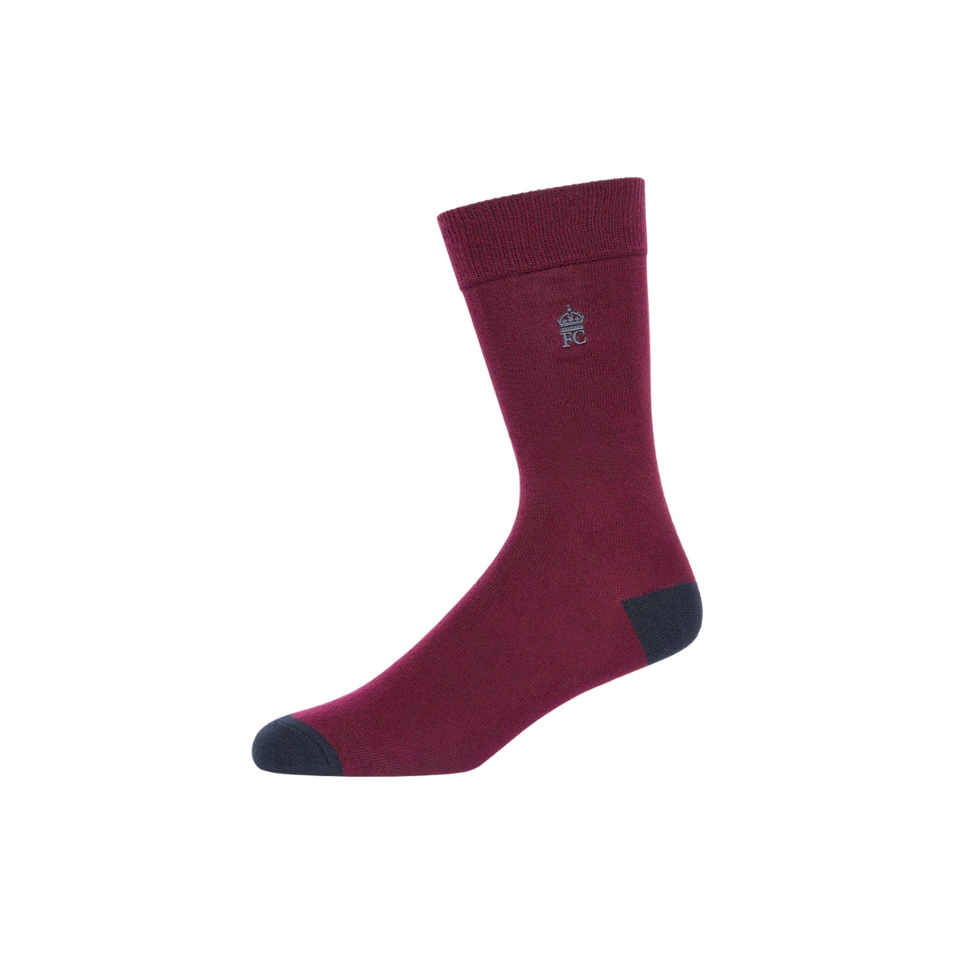 Marine-Chateaux Grey - Side - French Connection Unisex Adult Dotted Socks (Pack of 3)