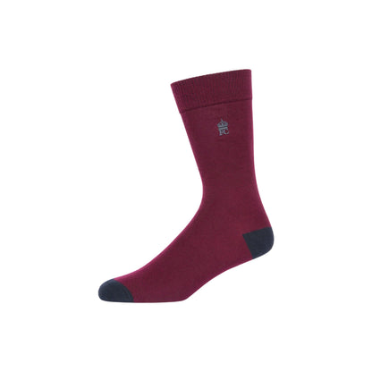 Marine-Chateaux Grey - Side - French Connection Unisex Adult Dotted Socks (Pack of 3)