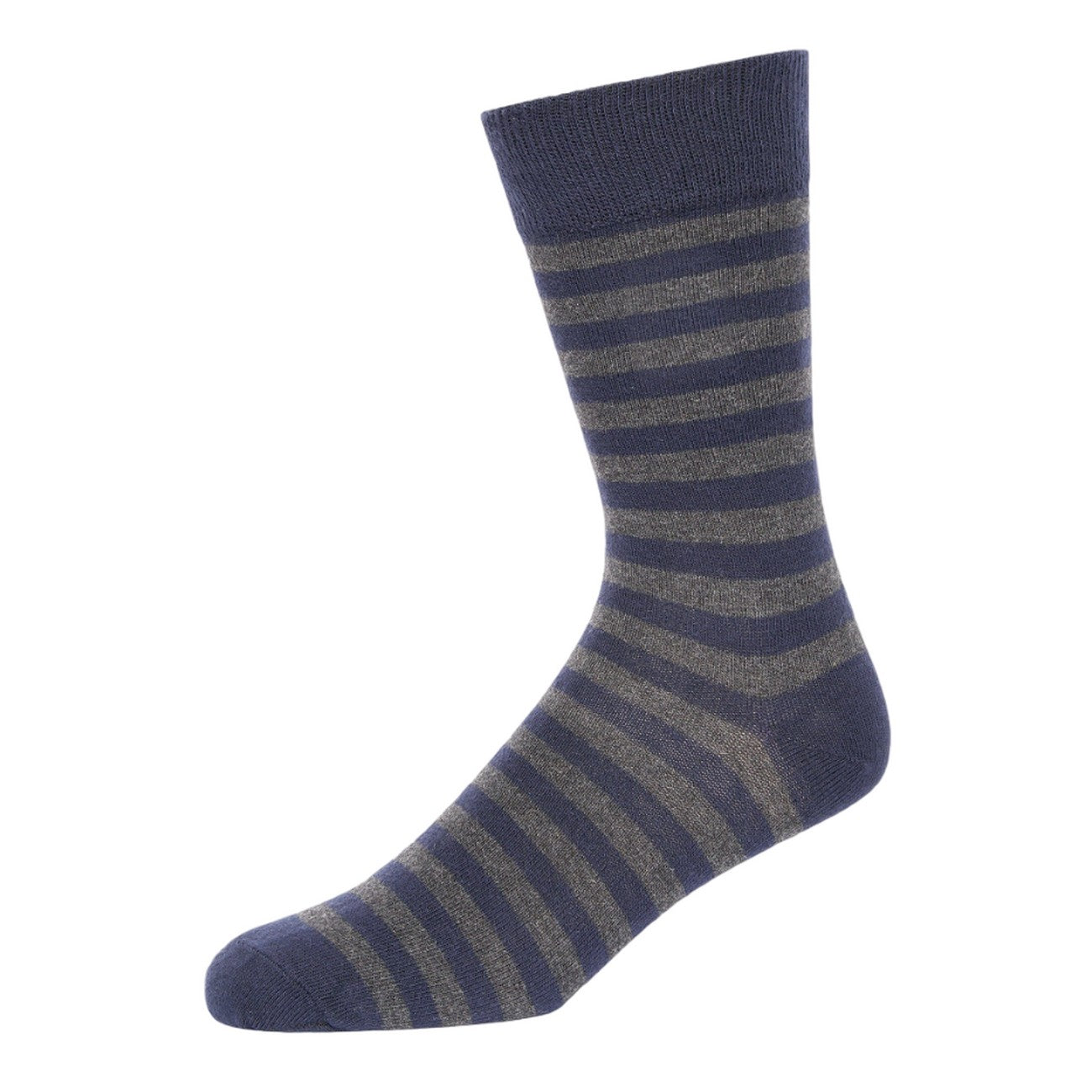 Marine-Charcoal - Lifestyle - French Connection Unisex Adult Stripe Socks (Pack of 3)