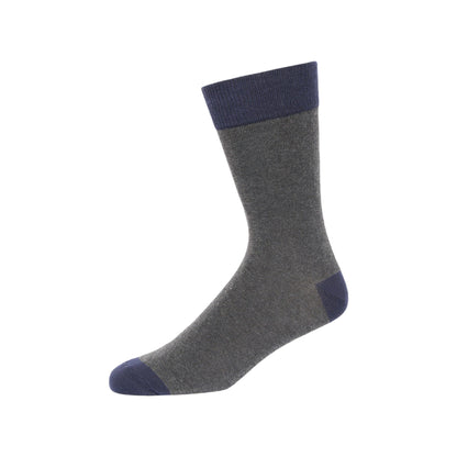Marine-Charcoal - Side - French Connection Unisex Adult Dot And Stripe Socks (Pack of 3)