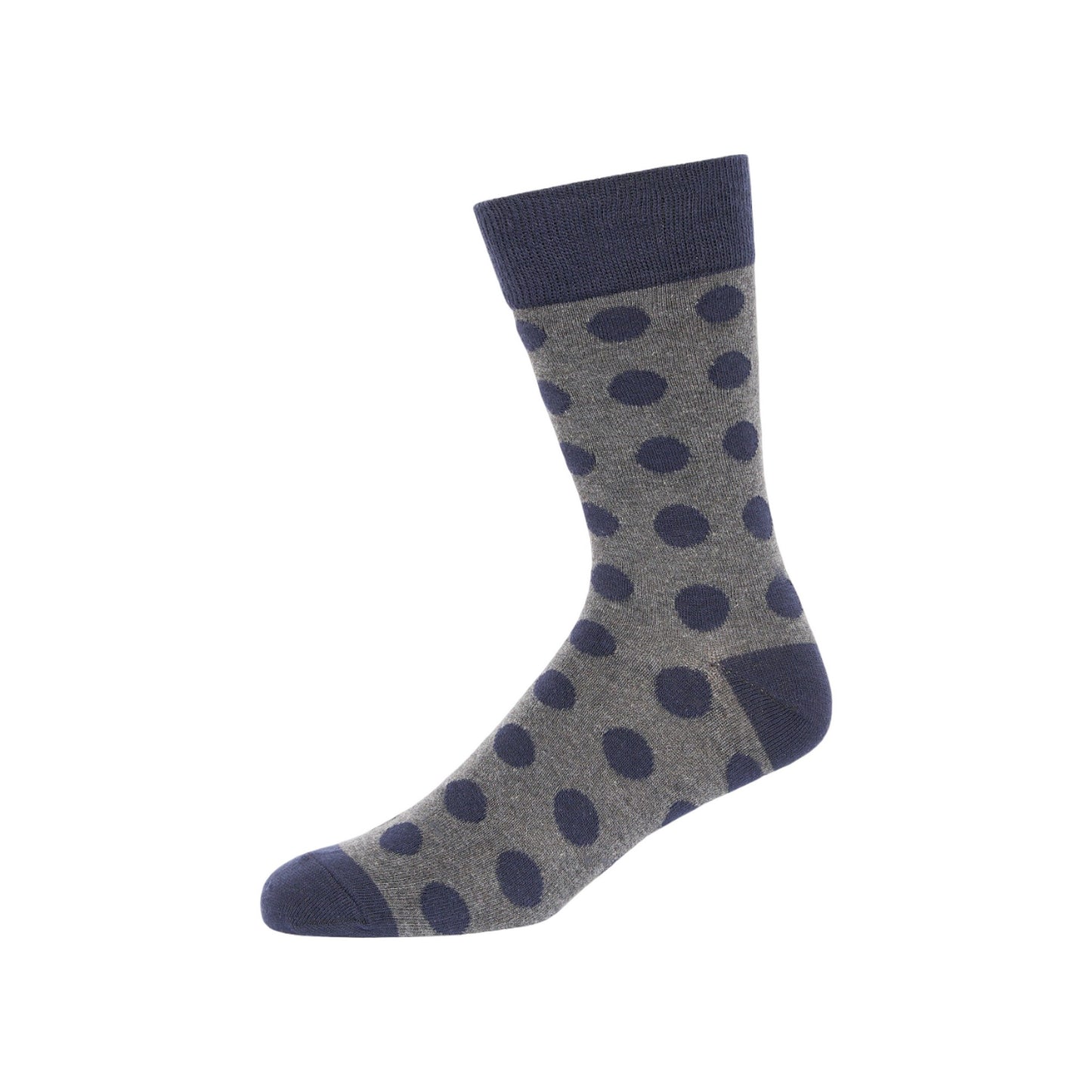 Marine-Charcoal - Lifestyle - French Connection Unisex Adult Dot And Stripe Socks (Pack of 3)