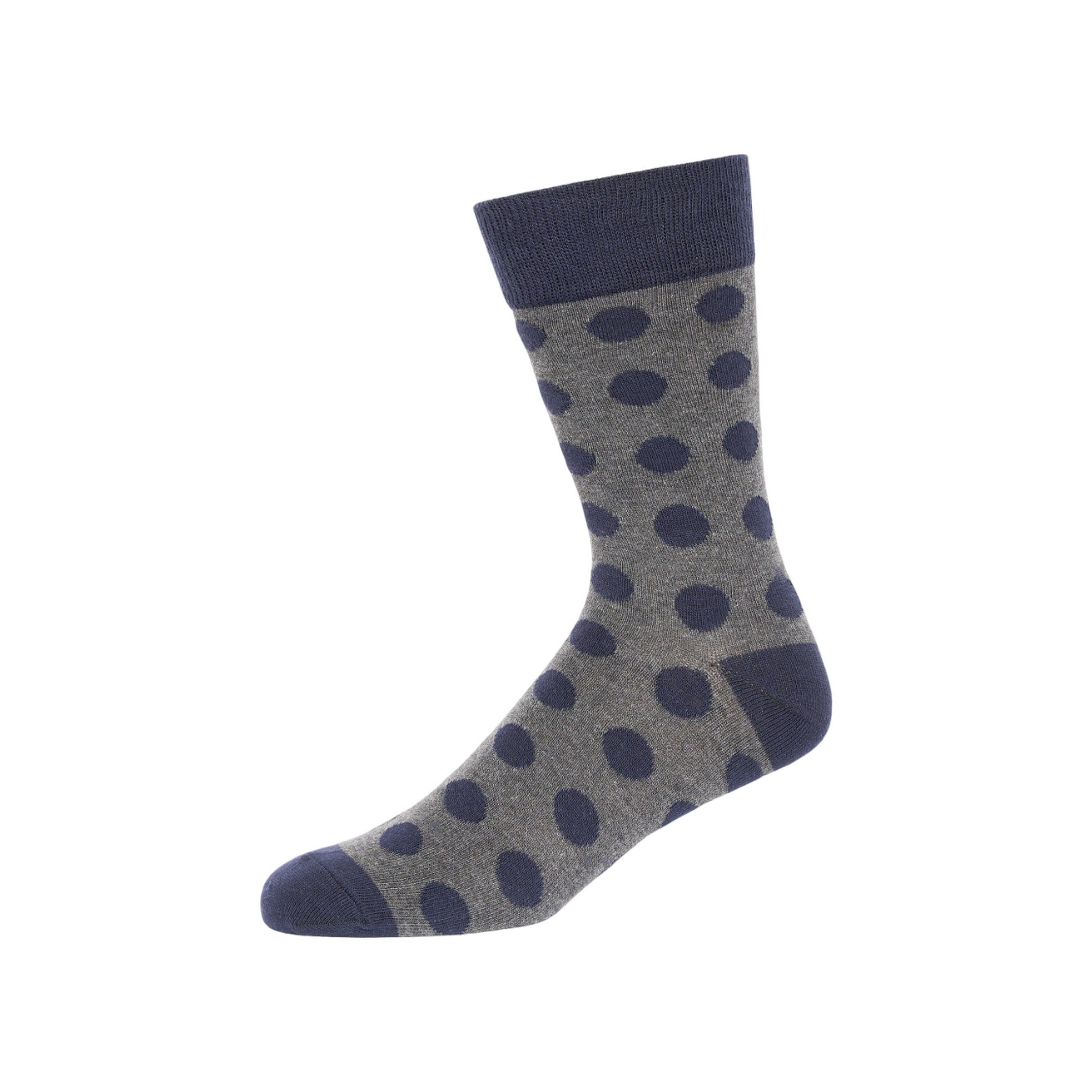 Marine-Charcoal - Lifestyle - French Connection Unisex Adult Dot And Stripe Socks (Pack of 3)