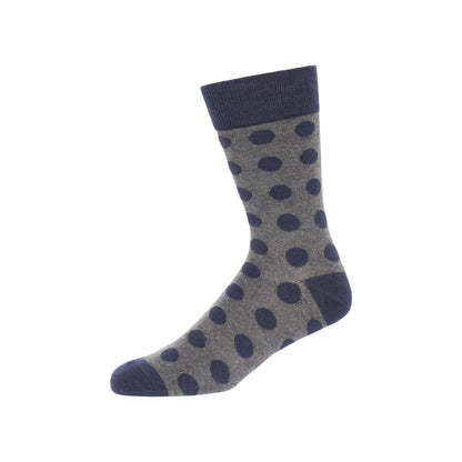 Marine-Charcoal - Lifestyle - French Connection Unisex Adult Dot And Stripe Socks (Pack of 3)