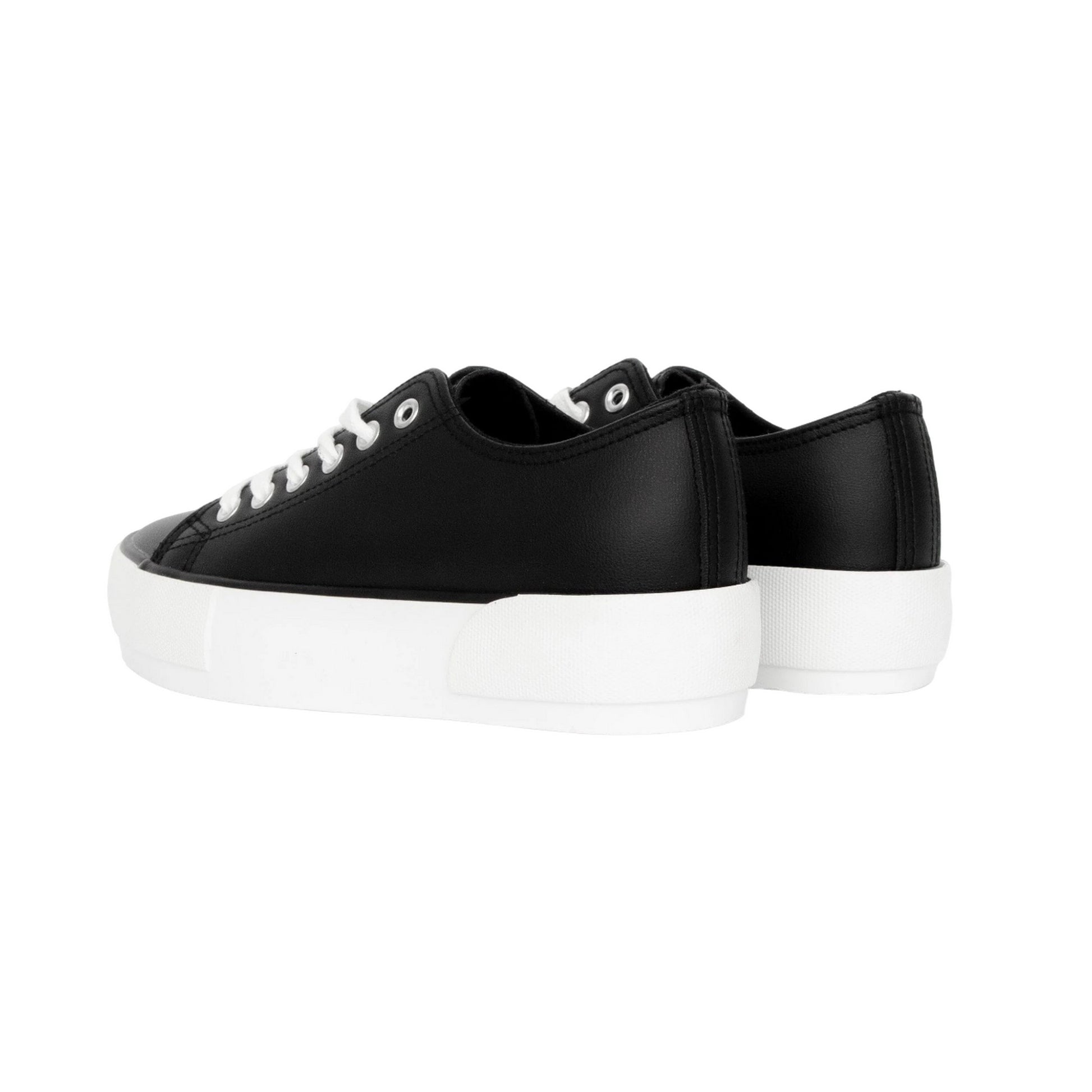 Black-White - Back - Loyalty & Faith Womens-Ladies Millie Trainers