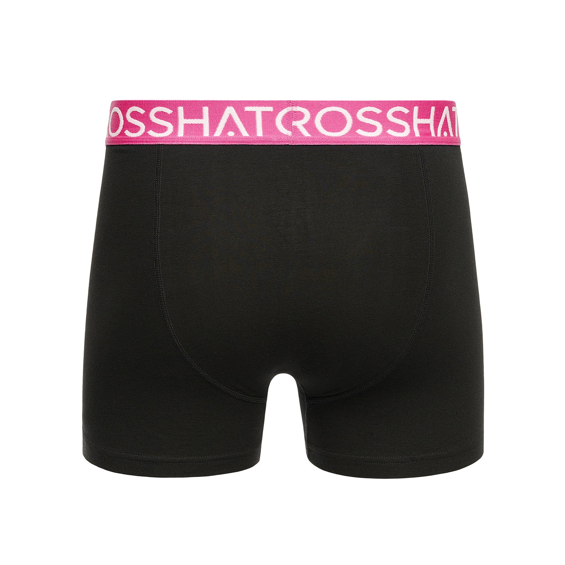 Fuchsia - Back - Crosshatch Mens Crystaline Boxer Shorts (Pack of 3)