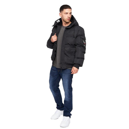 Black - Lifestyle - Crosshatch Mens Milwaka Padded Jacket
