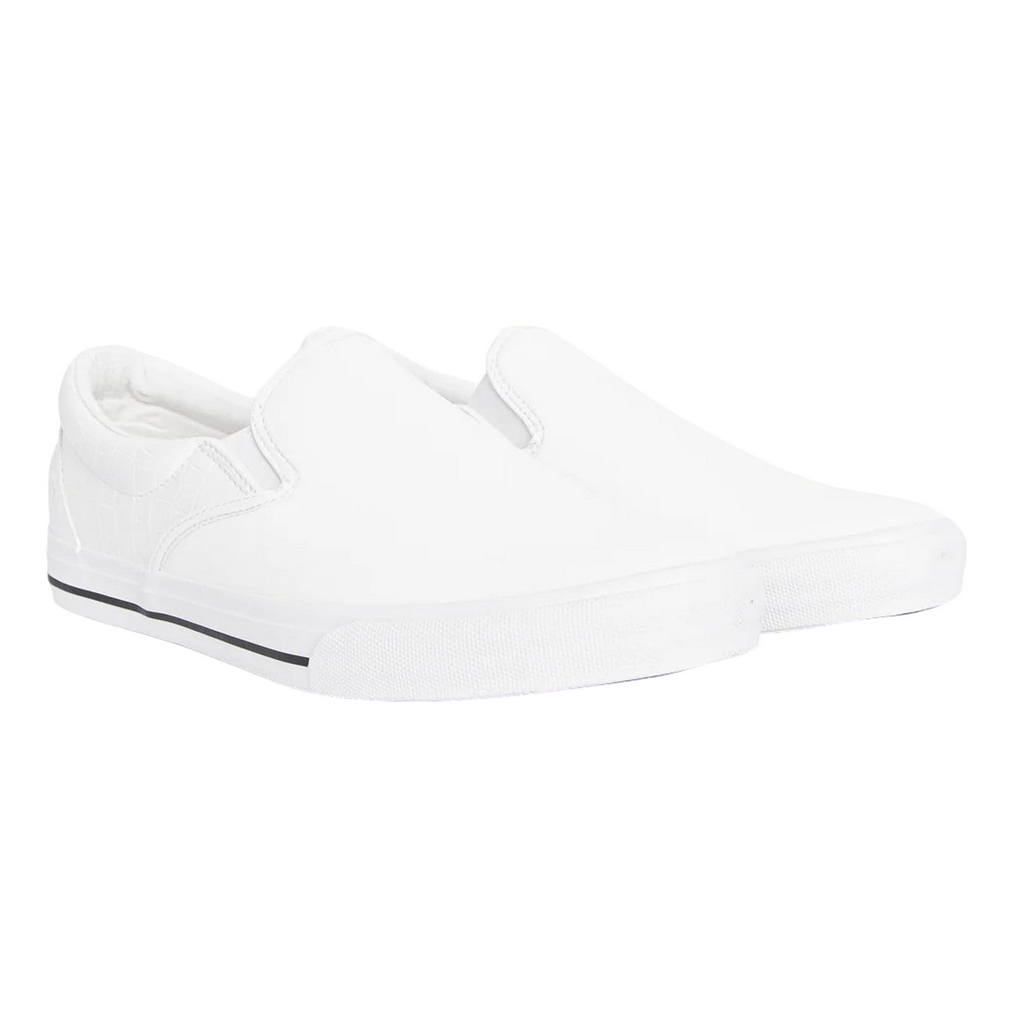 White - Front - Crosshatch Mens Roxburgh Pumps