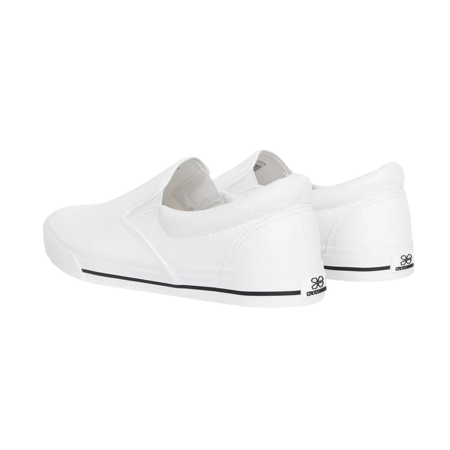 White - Back - Crosshatch Mens Roxburgh Pumps