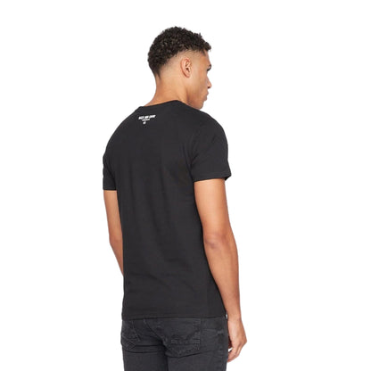Black - Back - Duck and Cover Mens Centrica T-Shirt