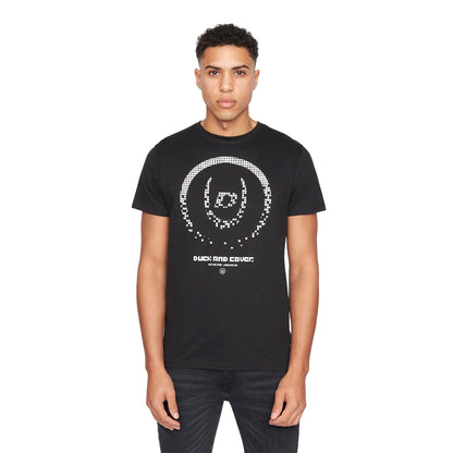 Black - Front - Duck and Cover Mens Centrica T-Shirt