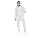 Grey Marl - Front - Crosshatch Mens Emmon Hoodie And Joggers Set