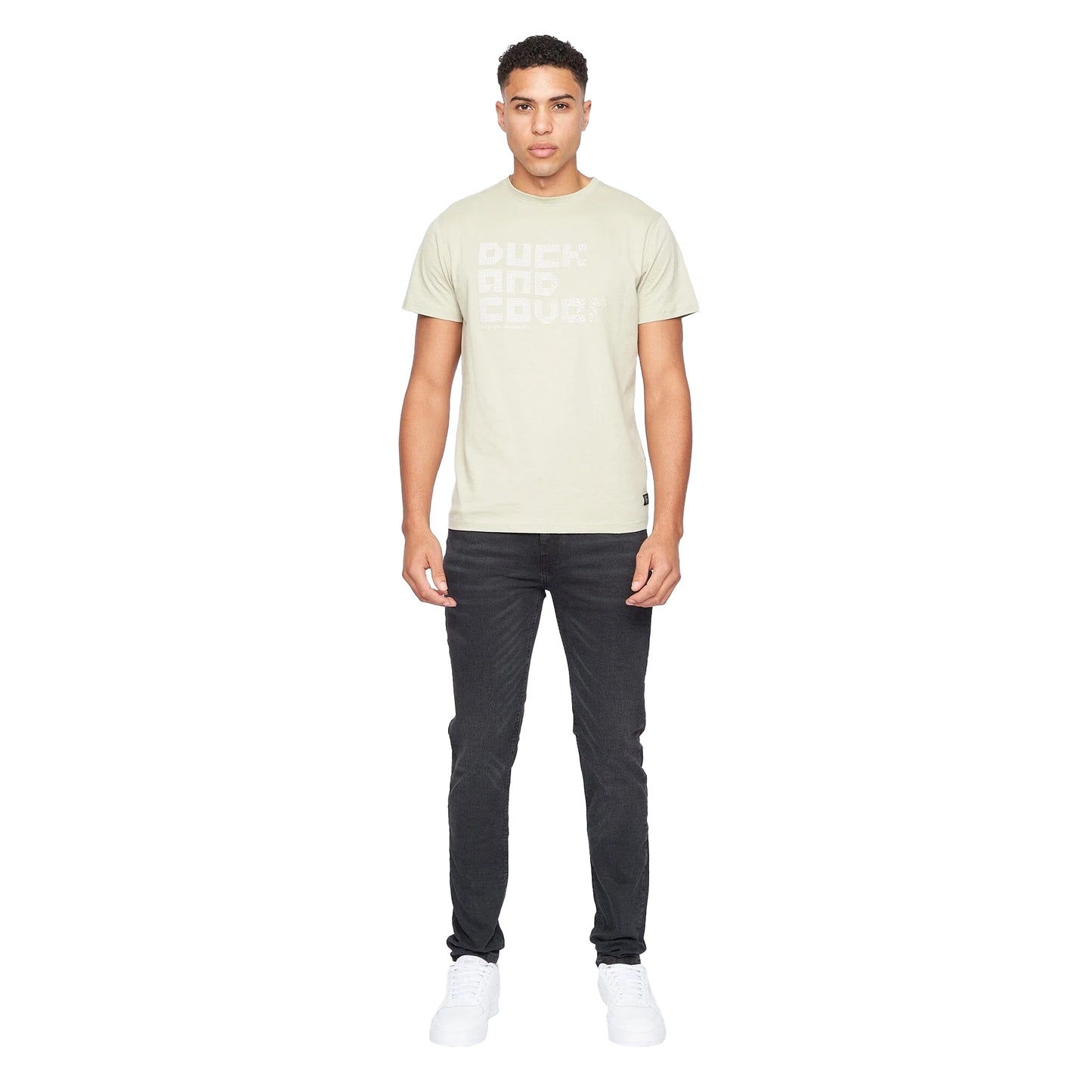 Light Sage - Lifestyle - Duck and Cover Mens Tranfax T-Shirt