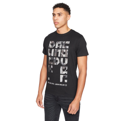 Black - Side - Duck and Cover Mens Camotown T-Shirt