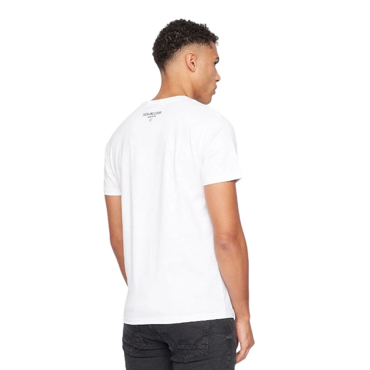 White - Back - Duck and Cover Mens Camotown T-Shirt