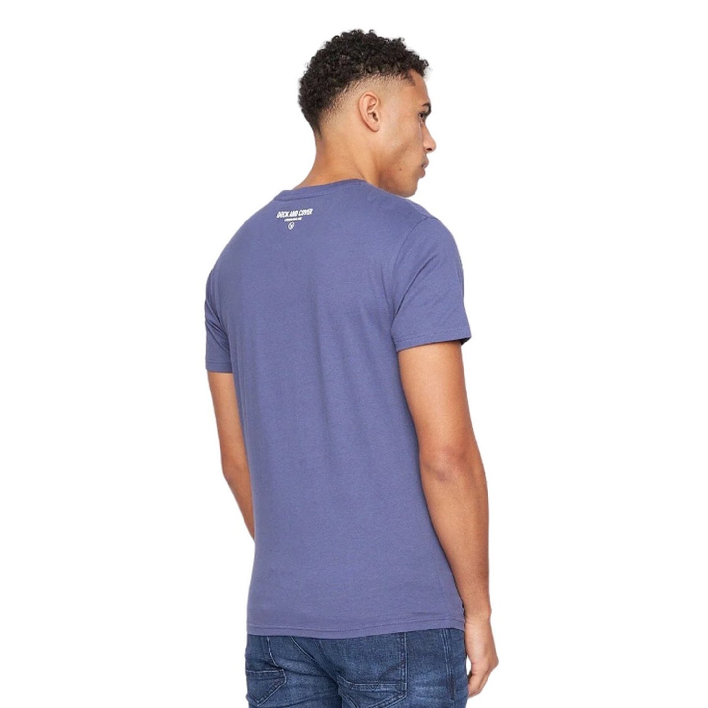 Denim Blue - Back - Duck and Cover Mens Pulsea T-Shirt