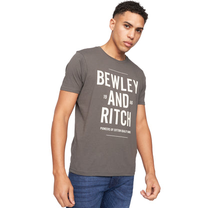 Orange-Sage-White-Blue-Grey - Back - Bewley & Ritch Mens Fevertrees Assorted Designs T-Shirt (Pack of 5)