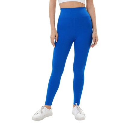 Blue - Front - Lookus Womens-Ladies Zelal Ribbed Leggings