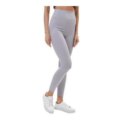 Grey - Front - Lookus Womens-Ladies Zelal Ribbed Leggings