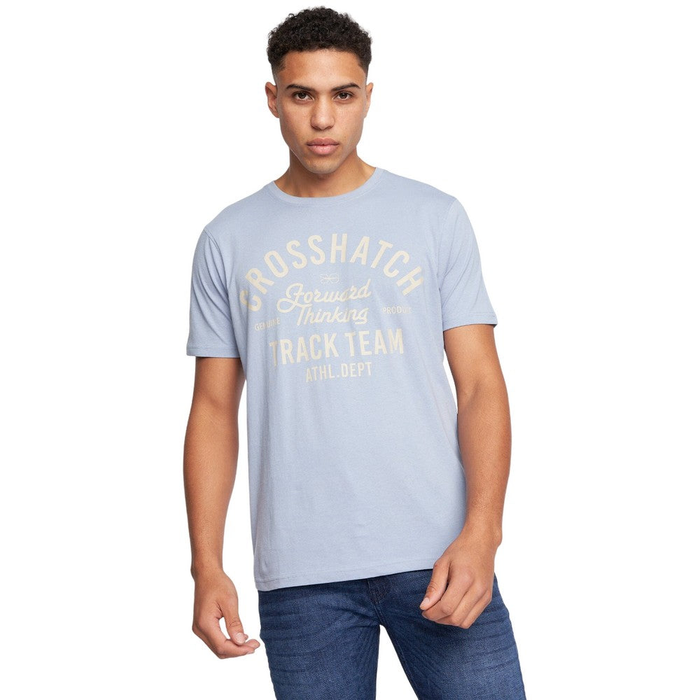 Multicoloured - Back - Crosshatch Mens Fellmire Assorted Designs T-Shirt (Pack of 5)