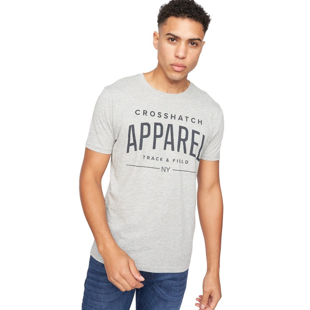 Multicoloured - Side - Crosshatch Mens Chislemoore Assorted Designs T-Shirt (Pack of 5)