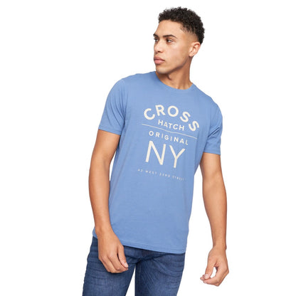 Multicoloured - Close up - Crosshatch Mens Chislemoore Assorted Designs T-Shirt (Pack of 5)
