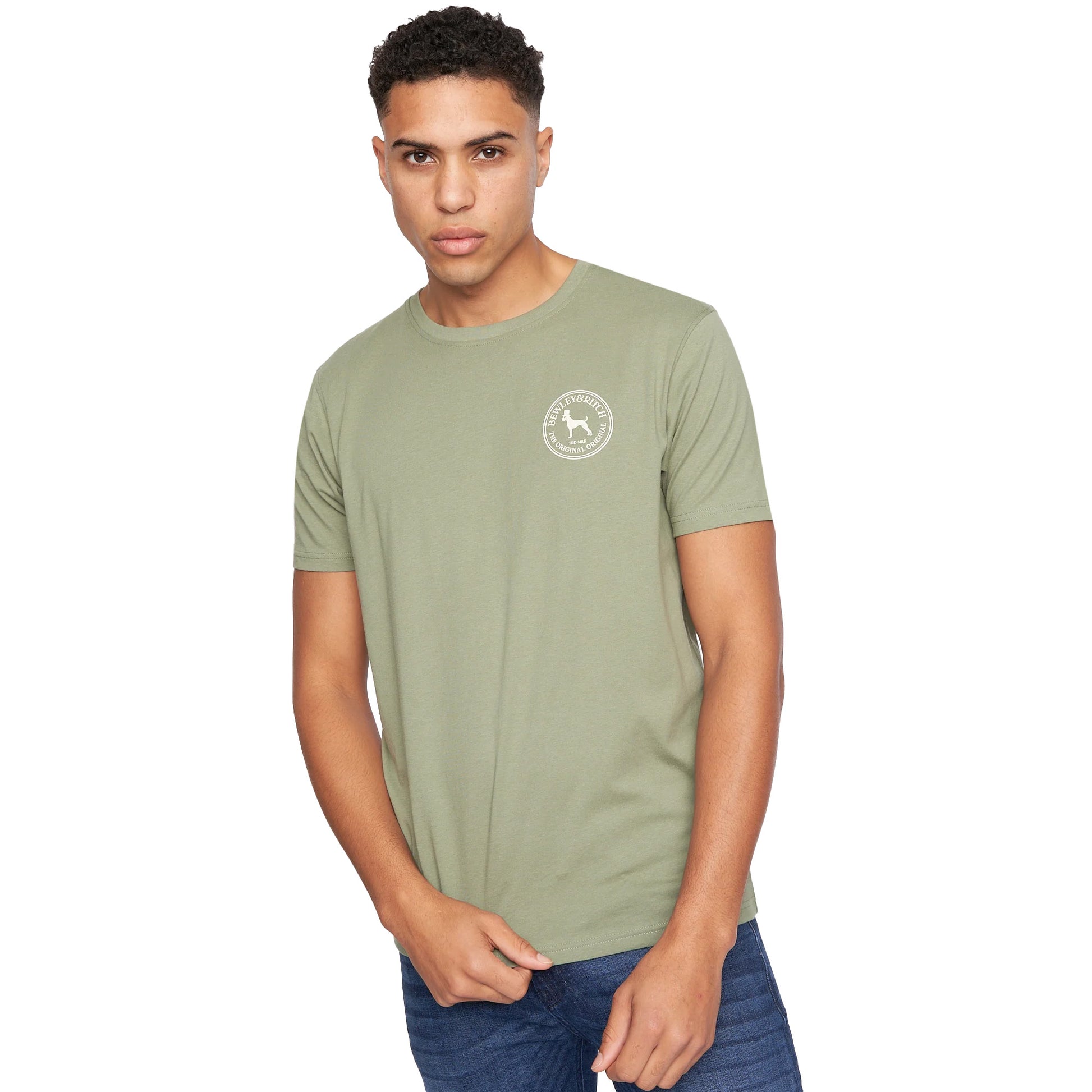 Multicoloured - Close up - Bewley & Ritch Mens Temflere 2 T-Shirt (Pack of 5)