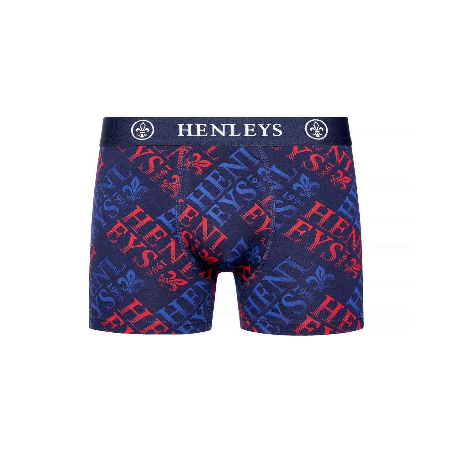 Multicoloured - Side - Henleys Mens Rutlers Assorted Designs Boxer Shorts (Pack of 3)