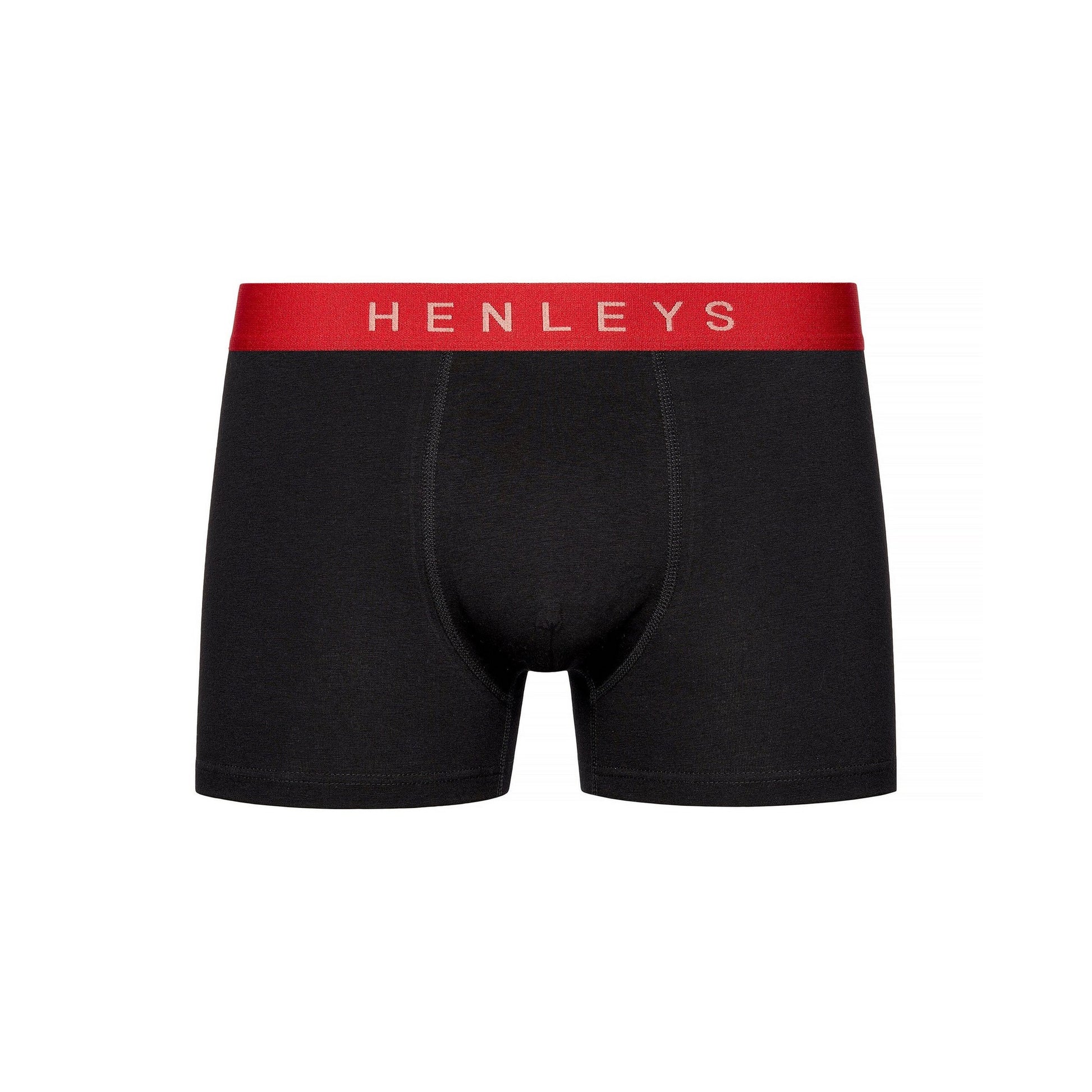 Black - Side - Henleys Mens Blackiris Boxer Shorts (Pack of 5)
