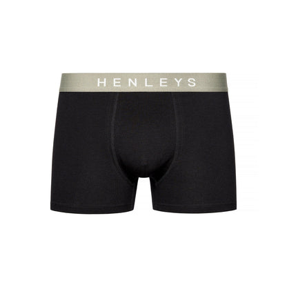 Black - Lifestyle - Henleys Mens Blackiris Boxer Shorts (Pack of 5)