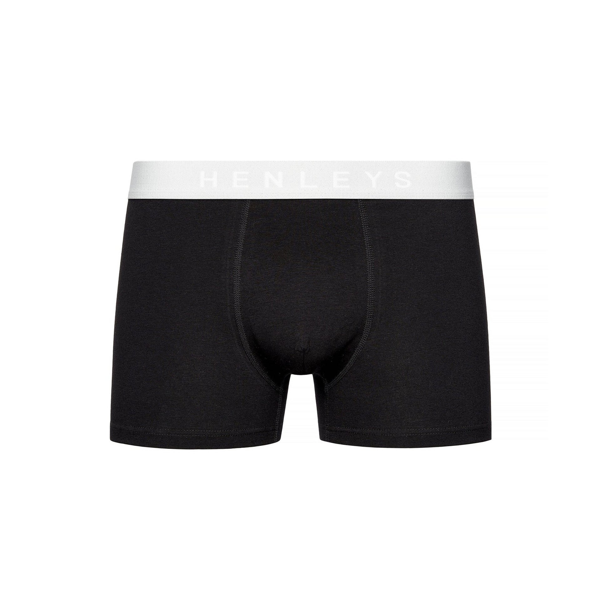 Black - Pack Shot - Henleys Mens Blackiris Boxer Shorts (Pack of 5)