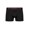 Black - Side - Henleys Mens Trilock Boxer Shorts (Pack of 3)