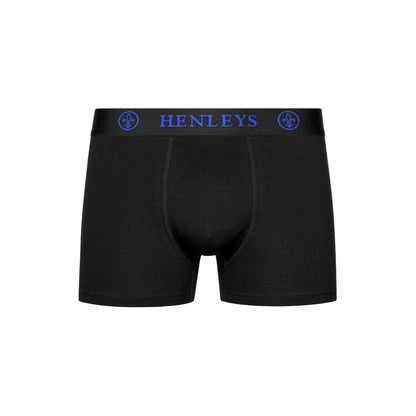 Black - Lifestyle - Henleys Mens Trilock Boxer Shorts (Pack of 3)