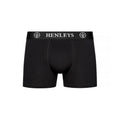 Black - Pack Shot - Henleys Mens Trilock Boxer Shorts (Pack of 3)
