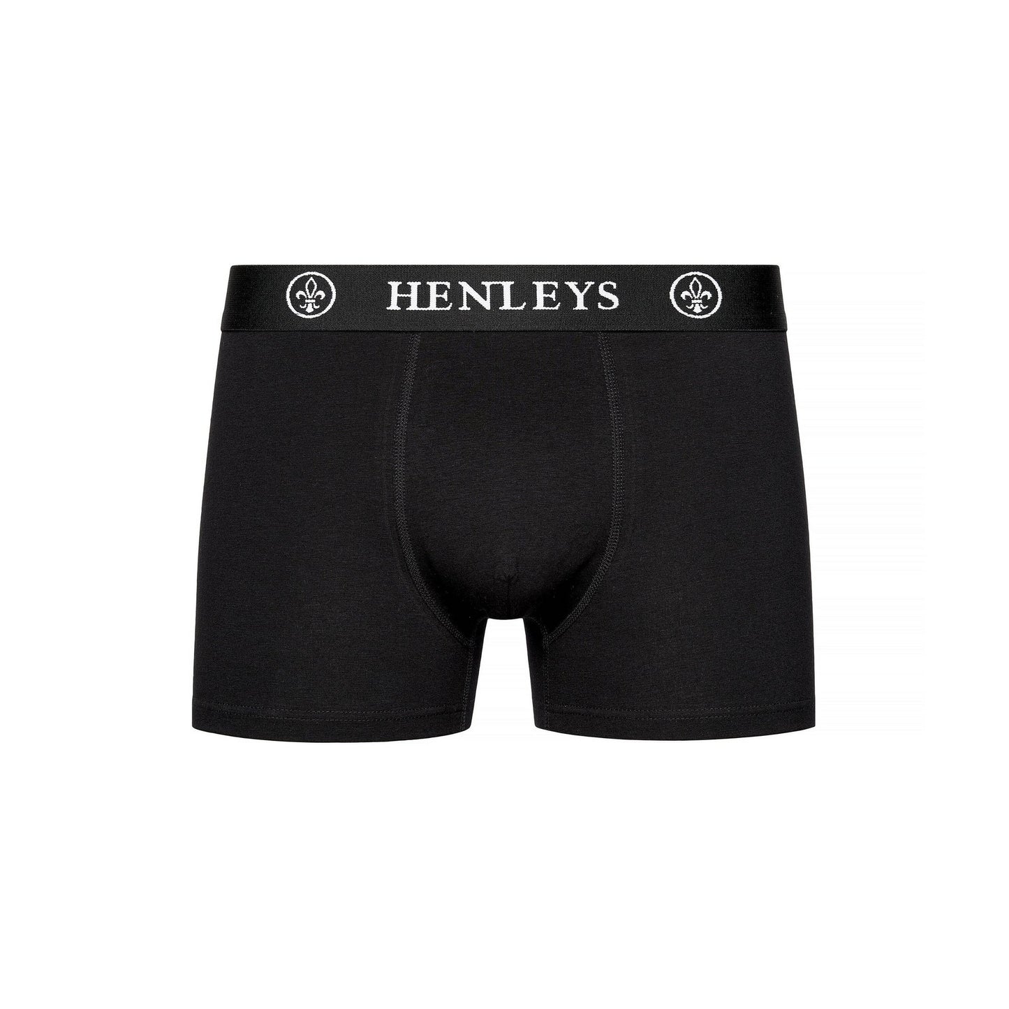 Black - Pack Shot - Henleys Mens Trilock Boxer Shorts (Pack of 3)