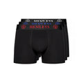 Black - Front - Henleys Mens Trilock Boxer Shorts (Pack of 3)