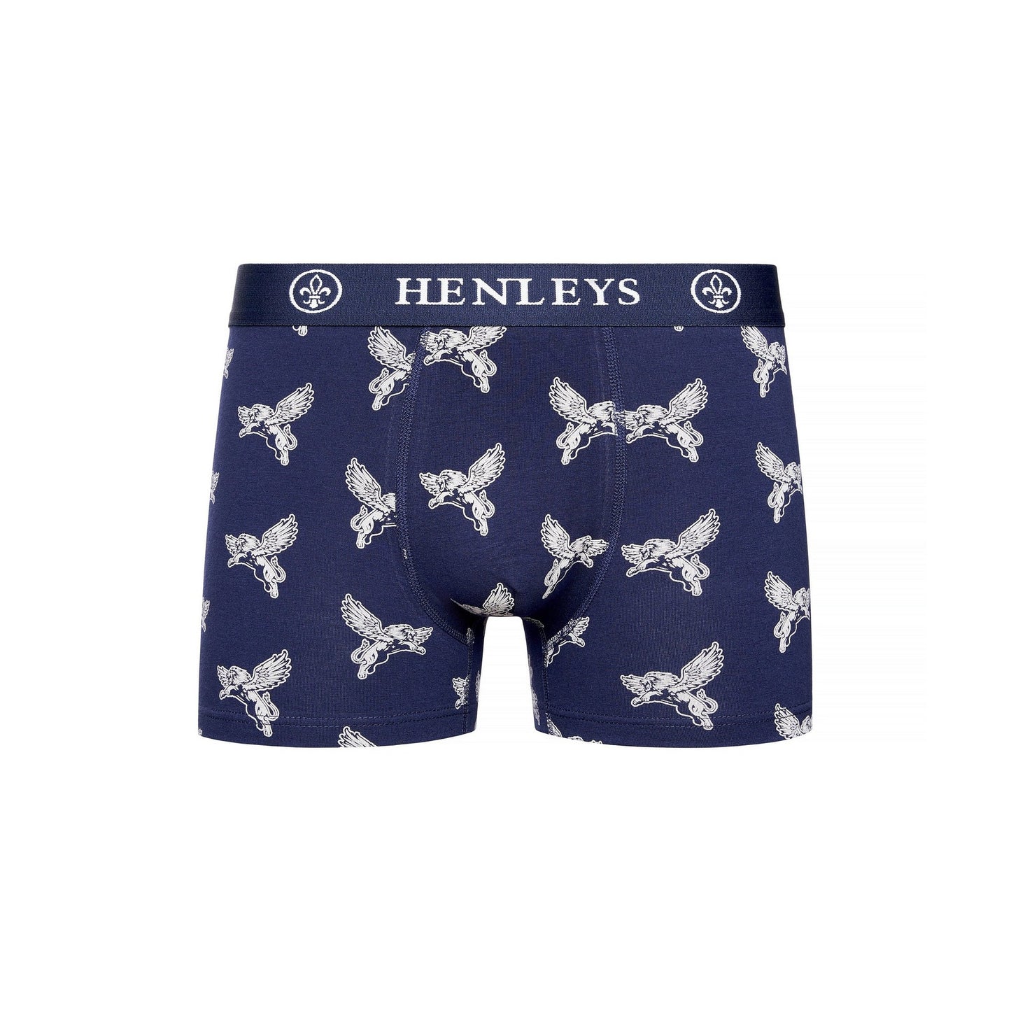 Multicoloured - Side - Henleys Mens Lionwing Assorted Designs Boxer Shorts (Pack of 3)