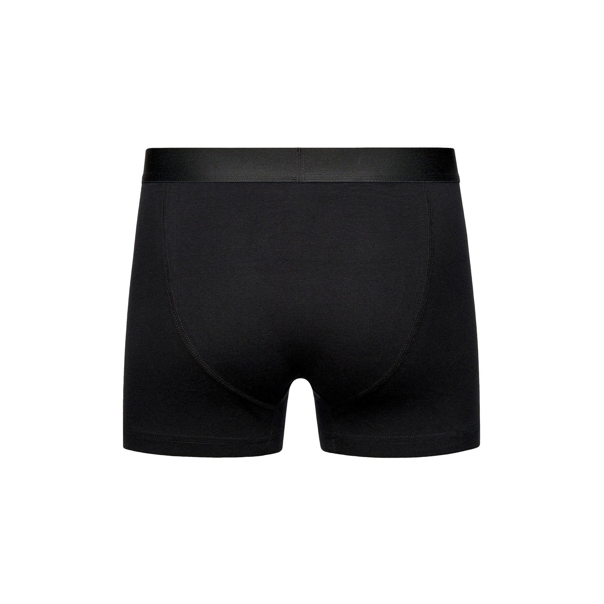 Black - Back - Henleys Mens McBlacken Boxer Shorts (Pack of 3)