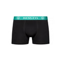 Black - Side - Henleys Mens Primas Boxer Shorts (Pack of 3)