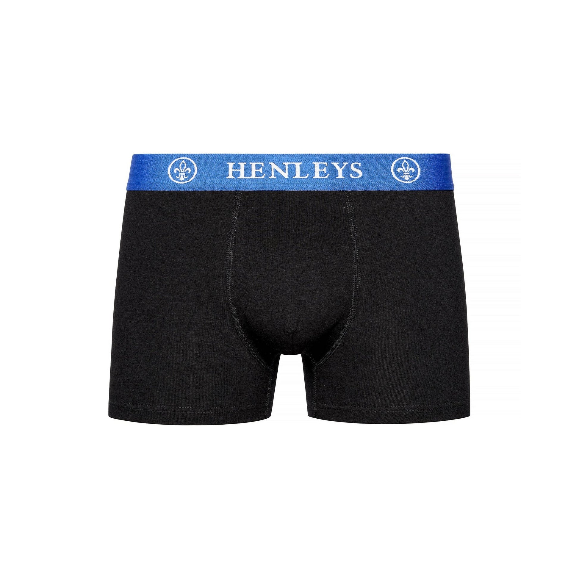 Black - Lifestyle - Henleys Mens Primas Boxer Shorts (Pack of 3)