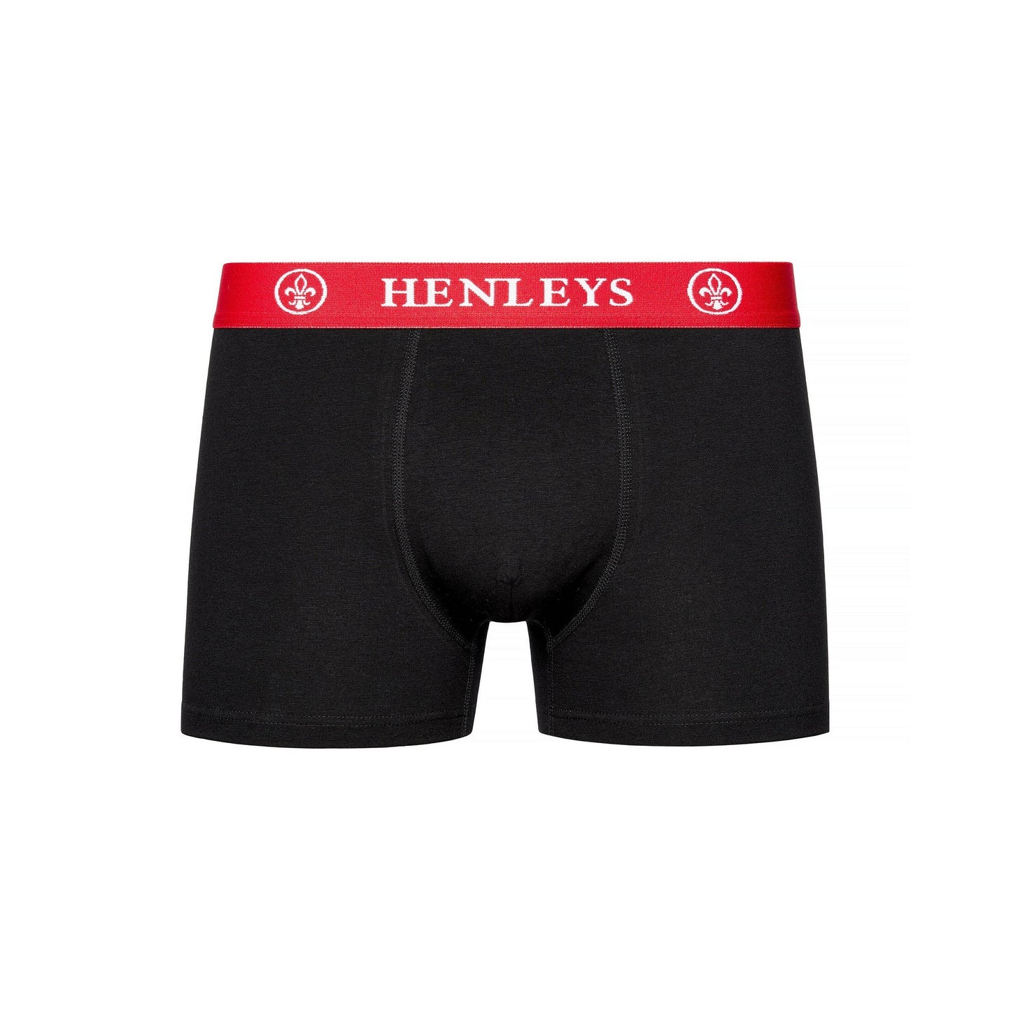 Black - Pack Shot - Henleys Mens Primas Boxer Shorts (Pack of 3)