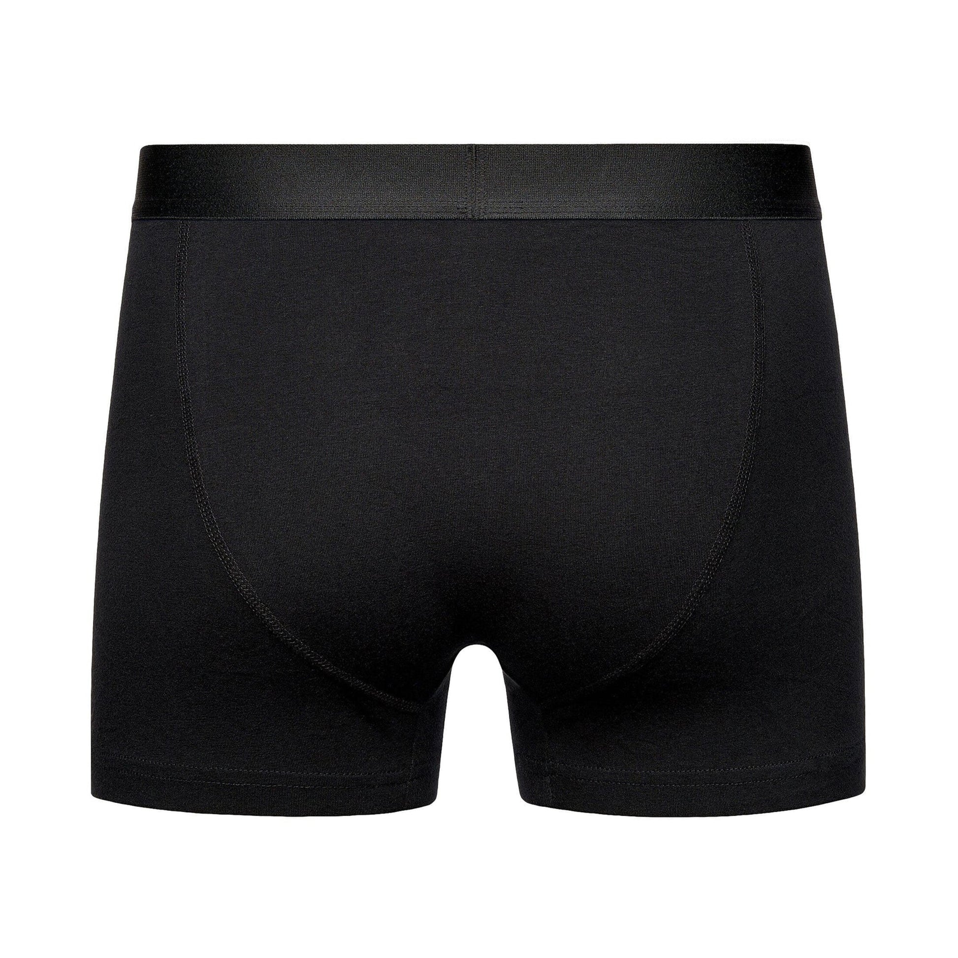Black - Back - Henleys Mens McBlacken Boxer Shorts (Pack of 7)